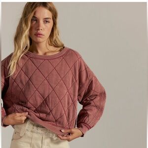 NWT Free People We The Free Mirage Pullover in Rose Raisin Sz XS